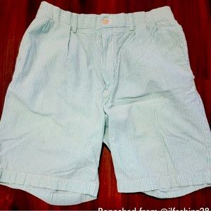 🏇 Ralph Lauren Seersucker shorts, light green stripe